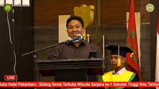 Kata Sambutan Dari Wali Wisudawan Oleh Bapak Fachrurrozi Sempd  Wisuda Kdanus Stit Alkifayah