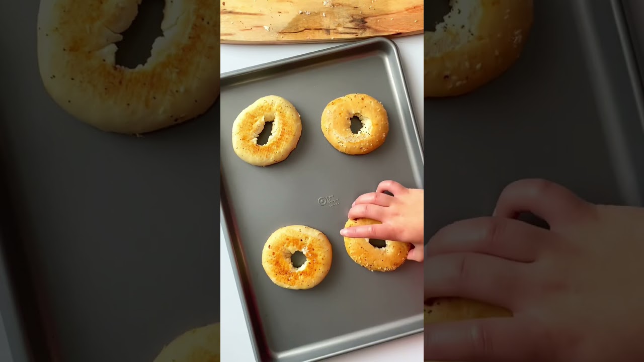 Egg In A Hole Bagels | 15-Minute Breakfast Sheet Pan Idea