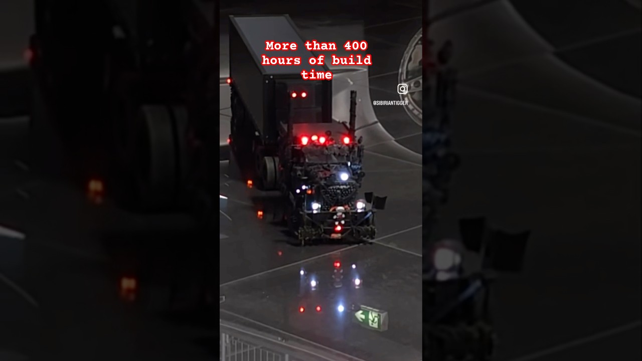 This RC model truck is highly detailed ! 