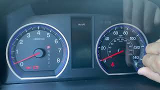 2007 - 2012 HONDA CR-V MAINTENANCE OIL LIFE RESET
