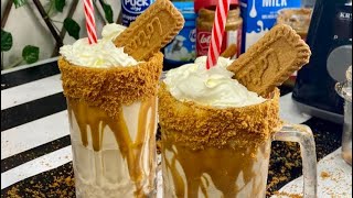 How To Make Lotus Biscoff Milkshake | Easy Biscoff Milkshake