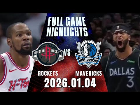 【2025-26 NBA】0104 #休士頓火箭 vs #達拉斯獨行俠 全場賽事精華｜ FULL GAME HIGHLIGHTS｜2025-26 NBA 鎖定緯來！