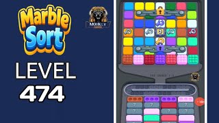Marble Sort hard level 474 walkthrough solution