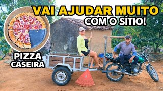 NOVA CONQUISTA PARA O SÍTIO! Vai nos ajudar muito com o trabalho na roça + Receita de Pizza  fácil