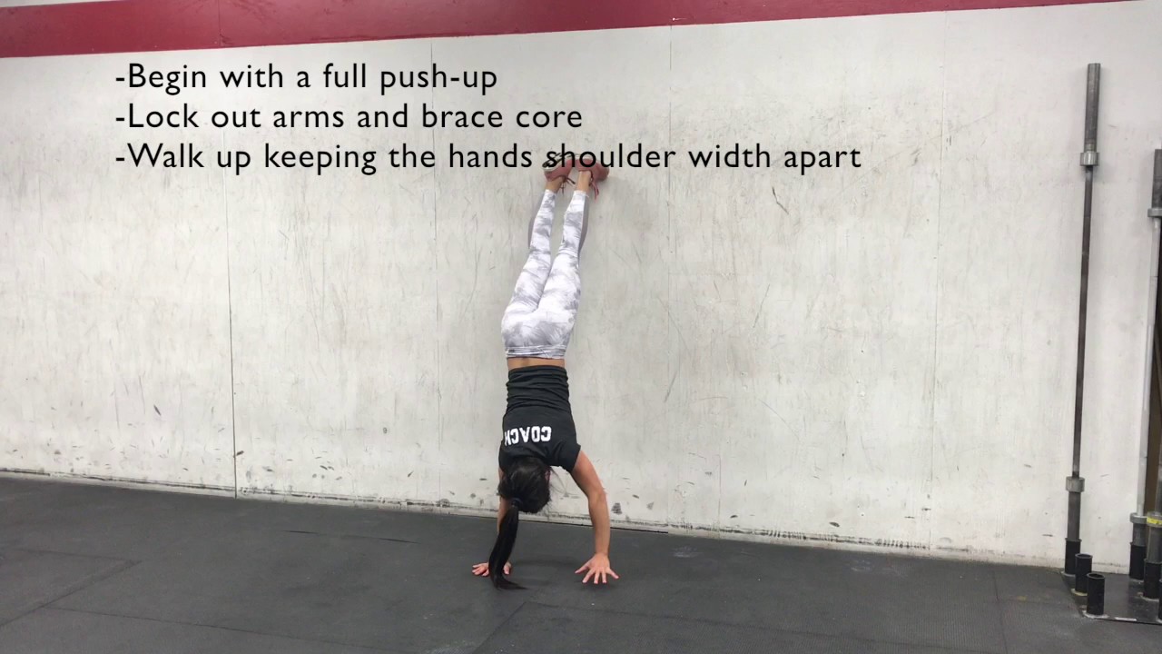 CrossFit 416 Wall Walk to Handstand Hold YouTube
