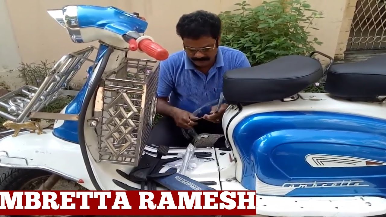 Air Filter Lambretta Motor Scooter Parts In India For Lambretta Restoration At Home Diy In India Youtube