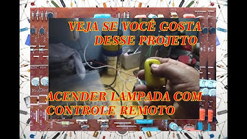 COMO ACENDER LÂMPADA COM CONTROLE REMOTO