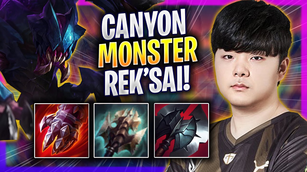 CANYON IS A MONSTER WITH REK'SAI! - GEN Canyon Plays Rek'sai JUNGLE vs Lee Sin! | Season 2024