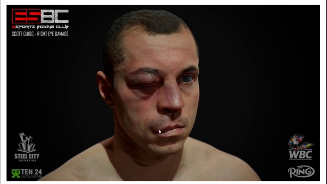 Next Gen Visual Damage on E-Sports Boxing Club Trailer! Fantastic attention to detail (Boxing Game)