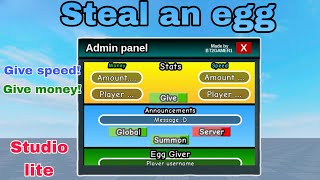 Steal an egg admin panel v4🤑 || Studio lite tutorial  Guide