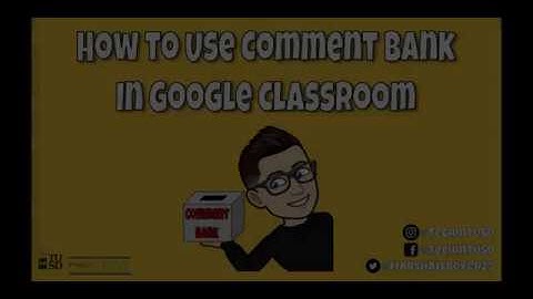 Accessing Comment Bank in GClass