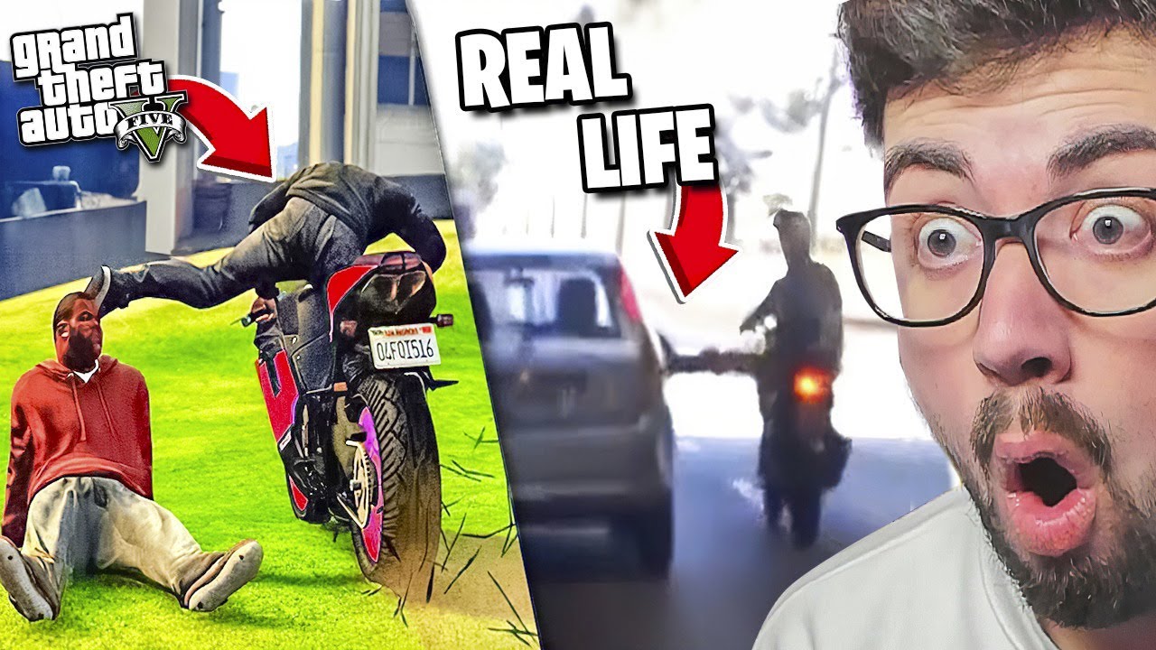 GTA 5 vs VIDA REAL CHALLENGE 🤣