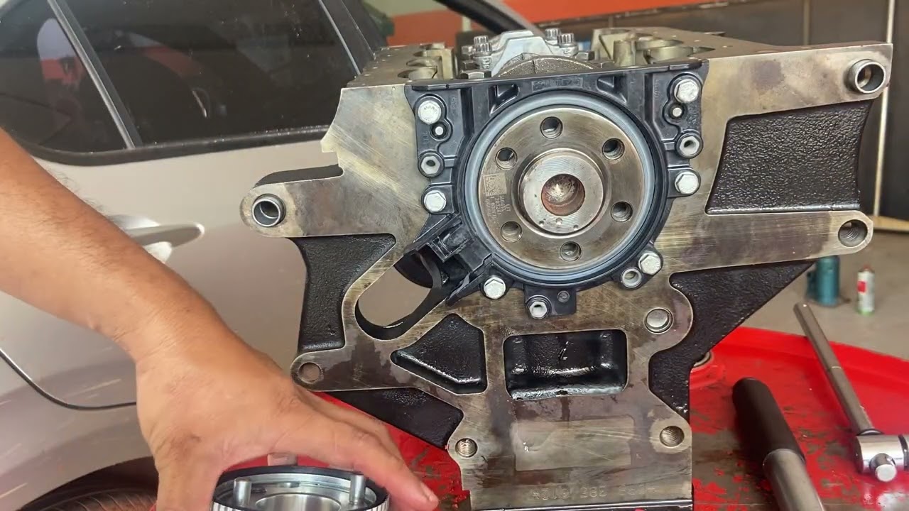 montaje del motor EA111 de VW 1.0