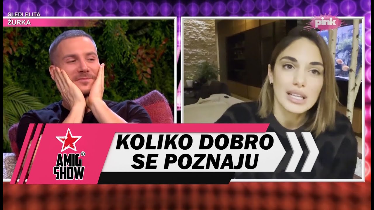 Koliko dobro se poznaju - Saša Kovačević i njegova verenica Zorana (AmiG Show S18)