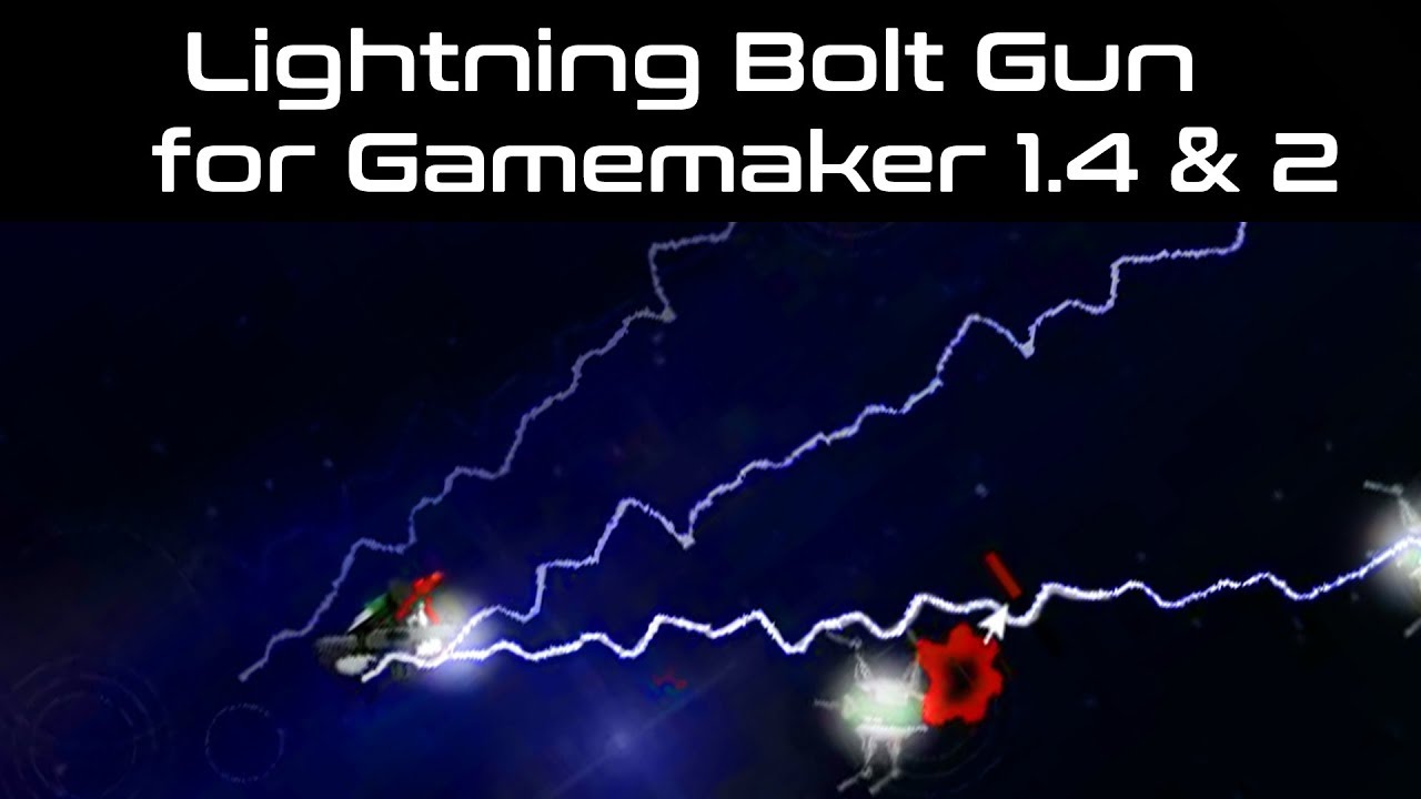 Lightning Bolt Gun for Gamemaker 1.4 and 2 - YouTube