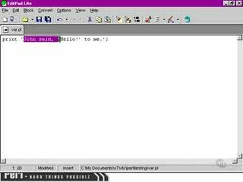 Perl Tutorials -Part 12 - More about strings