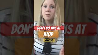 CRITICAL item to CORRECTLY order at IHOP🛑#keto #ketodiet #ketotips #loseweight #diet #lowcarb