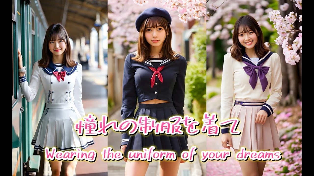 憧れの制服を着て/Wearing the uniform of your dreams