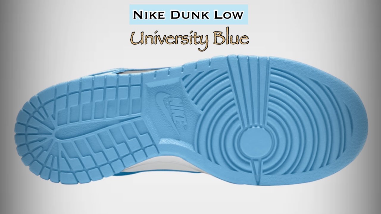 UNIVERSITY BLUE 2021 Nike Dunk Low DETAILED LOOK - YouTube