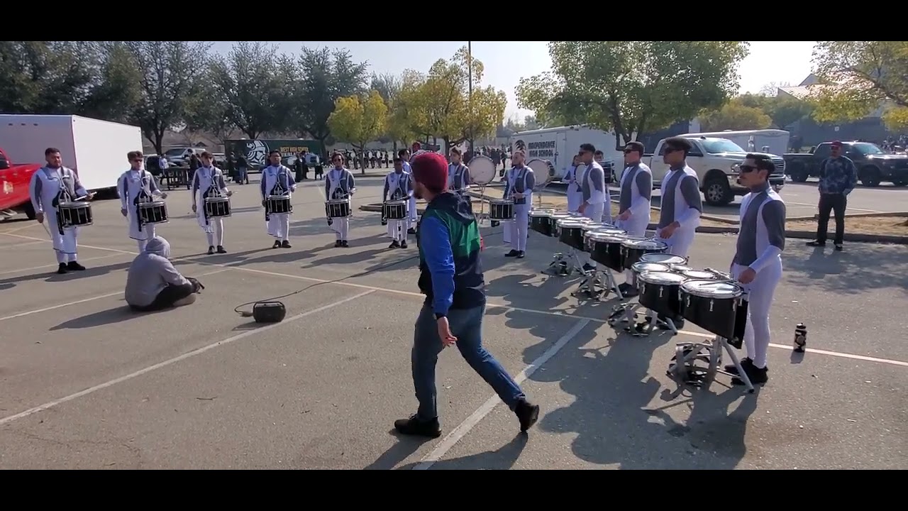 Bakersfield College Drumline lot warmup PPAACC 1 1/28/23 YouTube