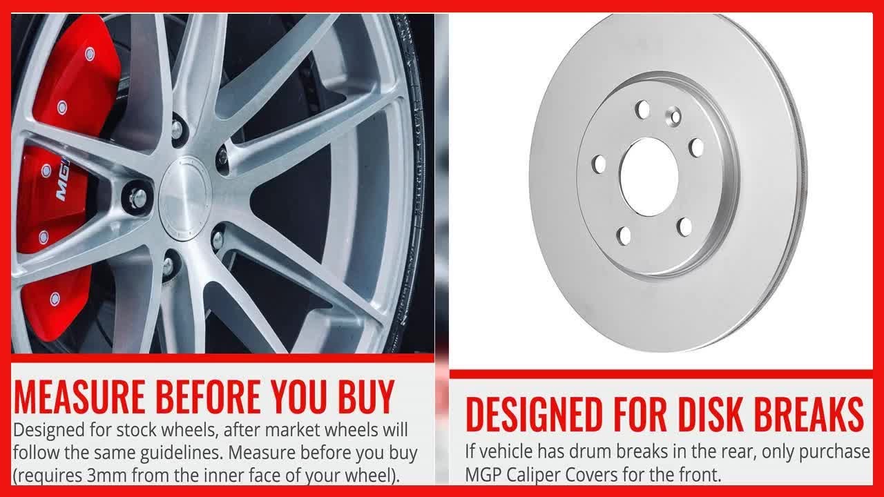 Great product -  MGP Caliper Covers 10219SFRDRD Ford Oval Logo Type Caliper Cover with Red Powder Co