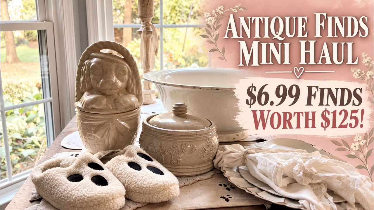 Antique Finds Mini Haul | $6.99 Treasures Worth $125 Online! - YouTube