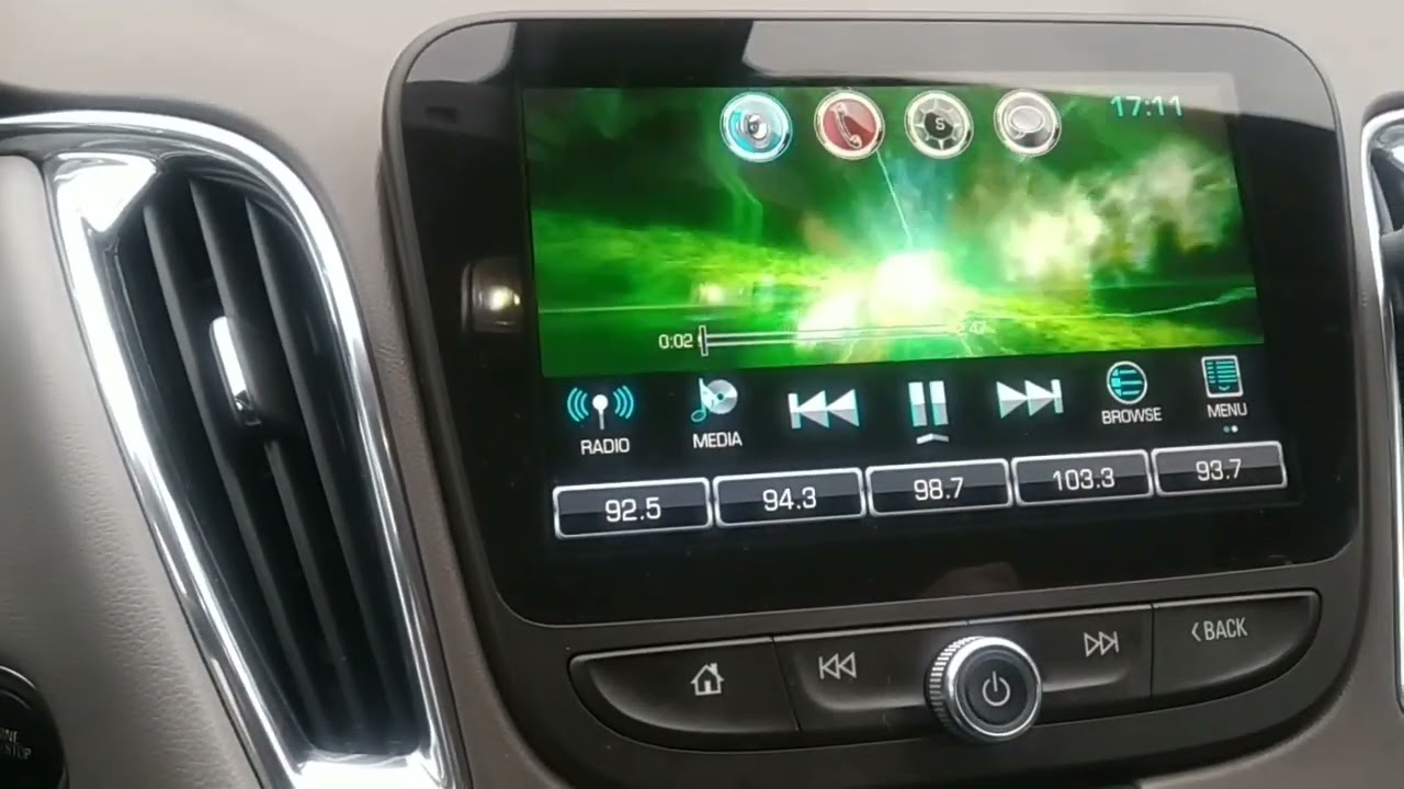 Как смотреть видео на штатной голове Chevrolet Malibu