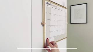 Small Monthly Calendar Whiteboard