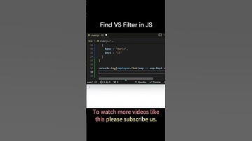 Interview Challenge # 59 || Find Vs Filter in JS #shorts #javascript #frontend
