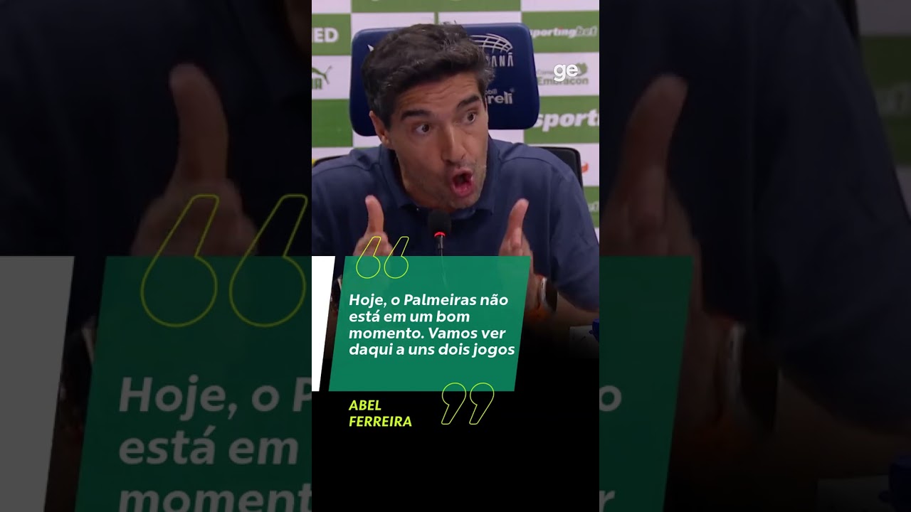 ABEL FERREIRA ACREDITA NA RECUPERAÇÃO DO PALMEIRAS | #shorts | ge.globo