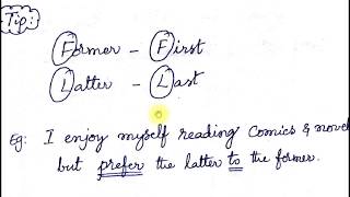 Former vs Latter I English Grammar for all Exams I Day 49