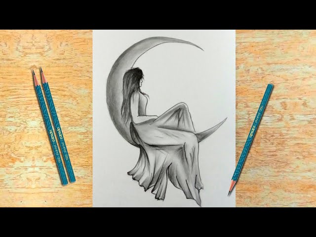 How to Draw Pencil Sketch for Beginners step by step, Creative Drawing  Ideas