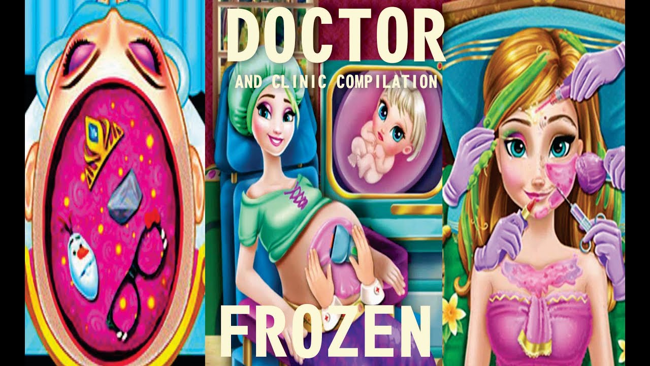 Disney Frozen Doctor and Clinic Compilation Movie ( Elsa, Ana,Olaf ...