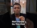 Rich People do this First #finance #viral #money #tips #shorts