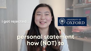 My Oxford Personal Statement & Mistakes To Avoid | Ep.4 Oxbridge App. Series