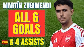 Martín Zubimendi - ALL 6 GOALS & ASSISTS FOR ARSENAL IN 2025/26 | Skills & Highlights