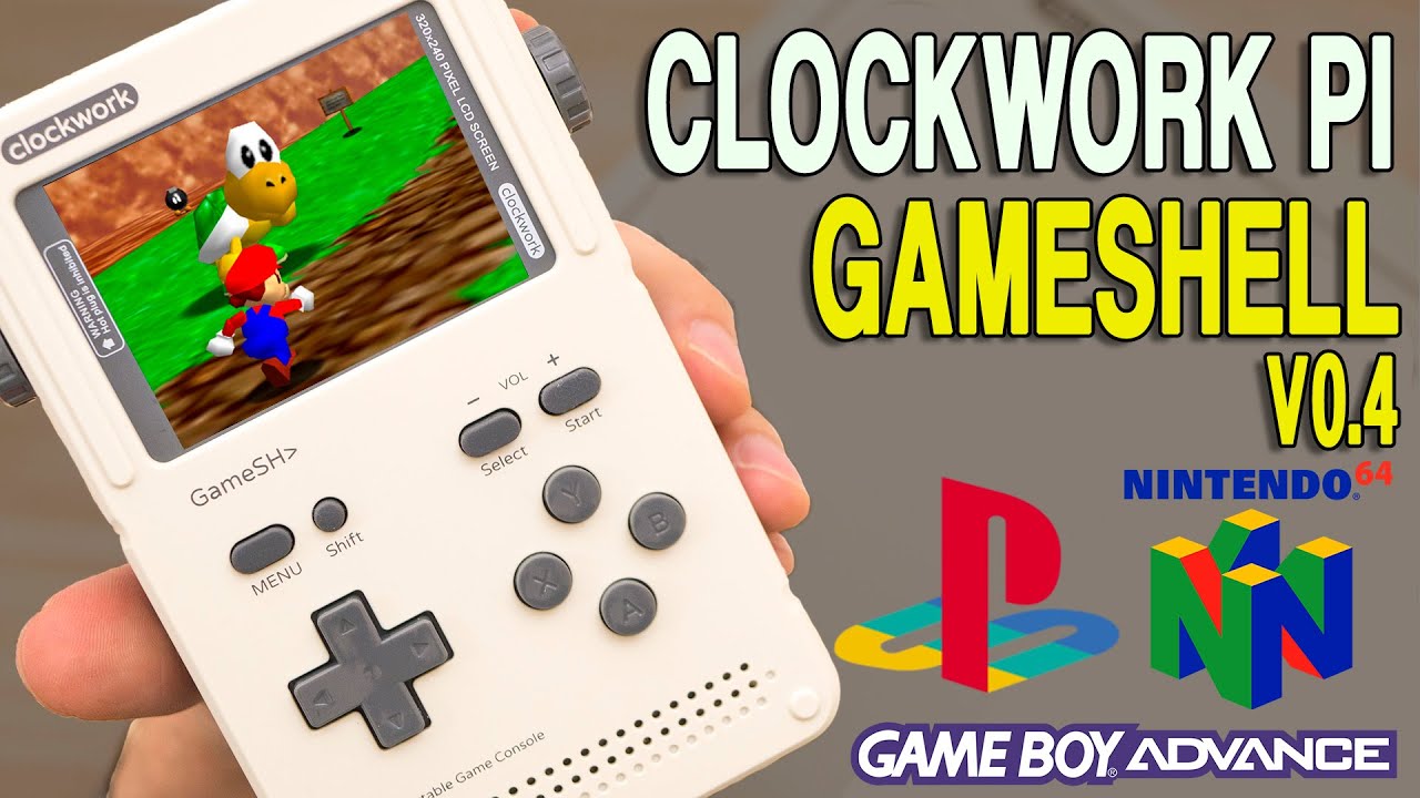 Clockwork Pi GameShell V0.4 Review [N64/PS1/GBA/MAME] - YouTube