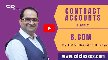 Contract accounts part 2|B.COM