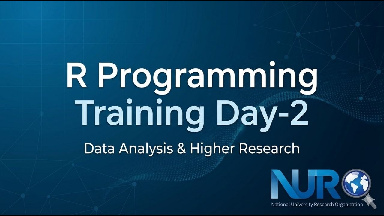 Session R Programming Training – Day 02 - YouTube