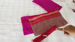 How to make zipper tab / DIY two zipper purse making tutorial/ cutting and stitching. Home made bag 