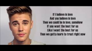 Justin Bieber  - Trust Lyrics