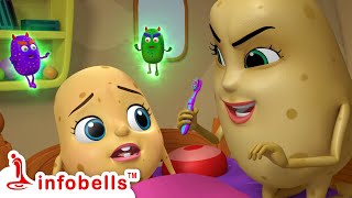 Baby Potato Is Not Keen To Brush His Teeth Aloo Kachaloo Kids Cartoons Infobells