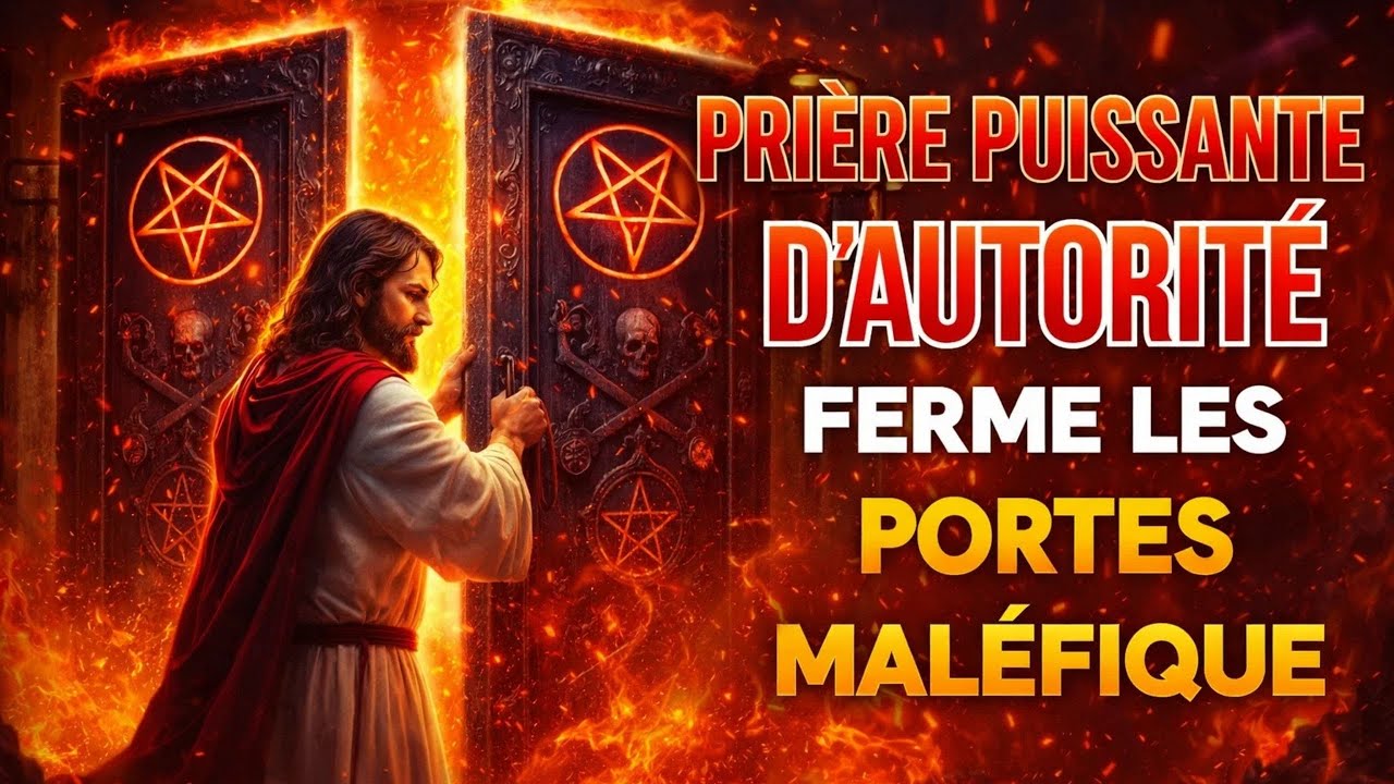 ⚔️PRIÈRE D’AUTORITÉ — JE FERME TOUTE PORTE OUVERTE CONTRE MA VIE (Psaume 24)