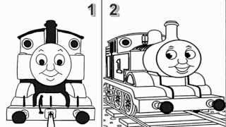How to Draw Thomas The Train Engine from Thomas and Friends Cartoon Series - Video screenshot 3