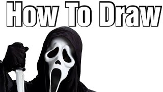 How To Draw Ghostface | Scream