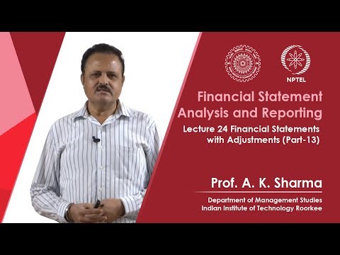 Lecture-24- Financial Statements with Adjustments (Part-13)