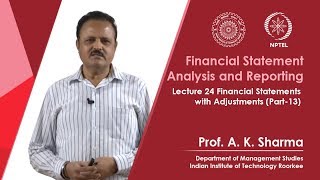 Lecture-24- Financial Statements with Adjustments (Part-13)