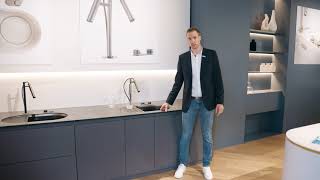 Design-Highlight aus Armaturen LUNEOO-S & Spülen OOVALON