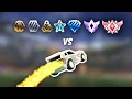 1 Rocket League Pro vs EVERY RANK AT ONCE (impossible)