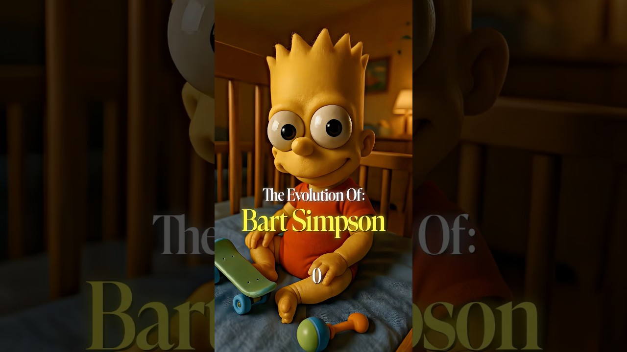 The Evolution Of Bart Simpson 🌞 #bartsimpson #simpsons #ai #history #viral #shorts #viralvideo